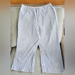 Vintage GAP Light Blue Linen Capris